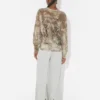 The Oversized Beige Madaillon Top The Oversized Beige Madaillon Top