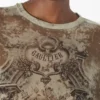 The Oversized Beige Madaillon Top The Oversized Beige Madaillon Top