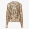 The Oversized Beige Madaillon Top The Oversized Beige Madaillon Top