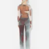 The Red Blurry Roses Pants The Red Blurry Roses Pants