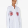 The Red Blurry Roses Print Shirt