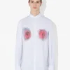 The Red Blurry Roses Print Shirt