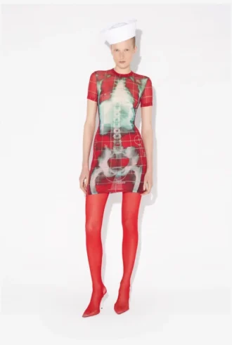 The Short Red Squeletor Dress The Short Red Squeletor Dress