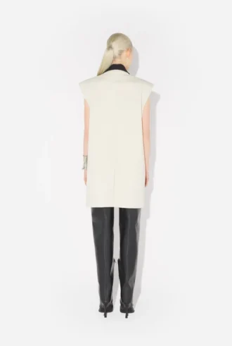 The Sleeveless Vanilla Suit Jacket