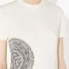 The White Laurel Stamped Baby Tee