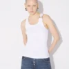 The White Piercing Tank Top